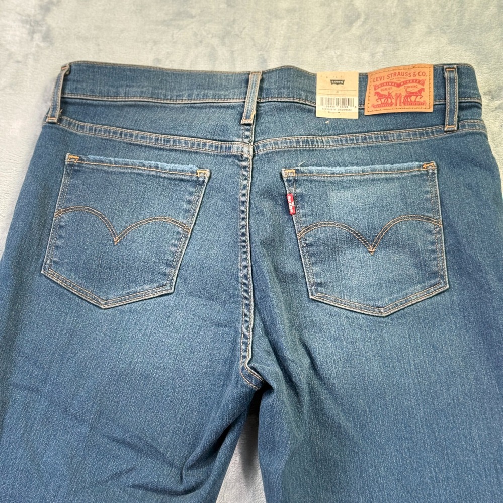 Levis 311 Shaping Skinny Capri Jeans Medium Wash Blue Denim 31 Waist 32" - Picture 4 of 16